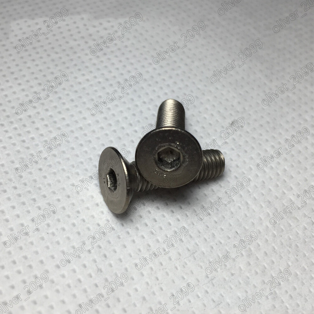 Titanium GR2 Hex Socket Bolt Countersunk Flat Head Screws M2 M2.5 M3 M4 M5 M6 M8