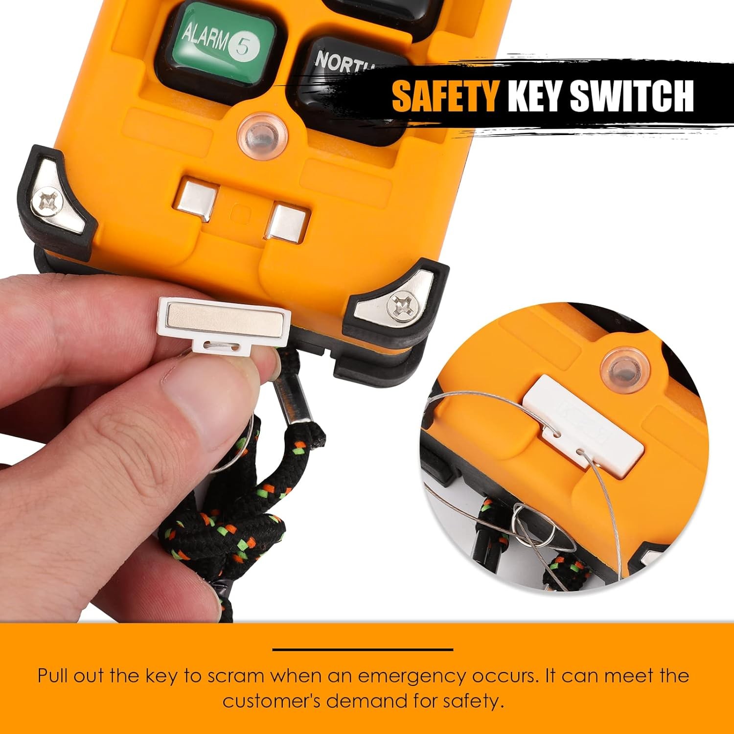 Wireless Crane Remote Control 12 Buttons 12V Industrial Channel Hoist Controller