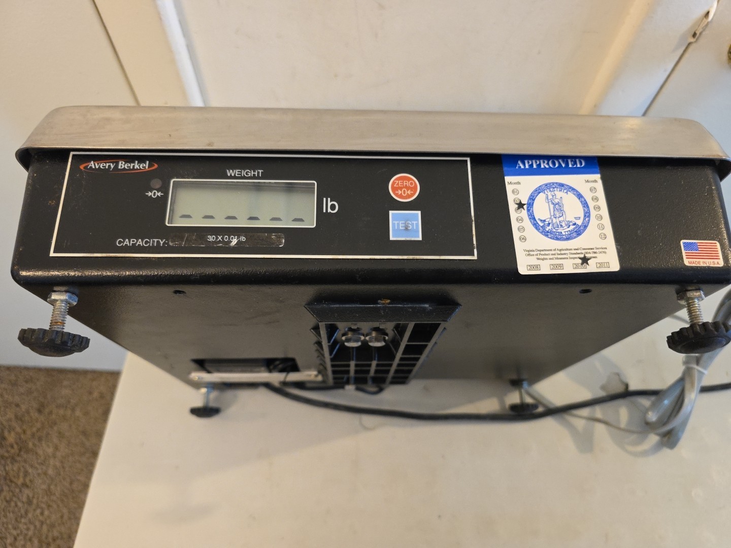 Weigh-Tronix 6710-15 15 Kg 30 Lbs Bench Computer Scale Avery Berkey & Display