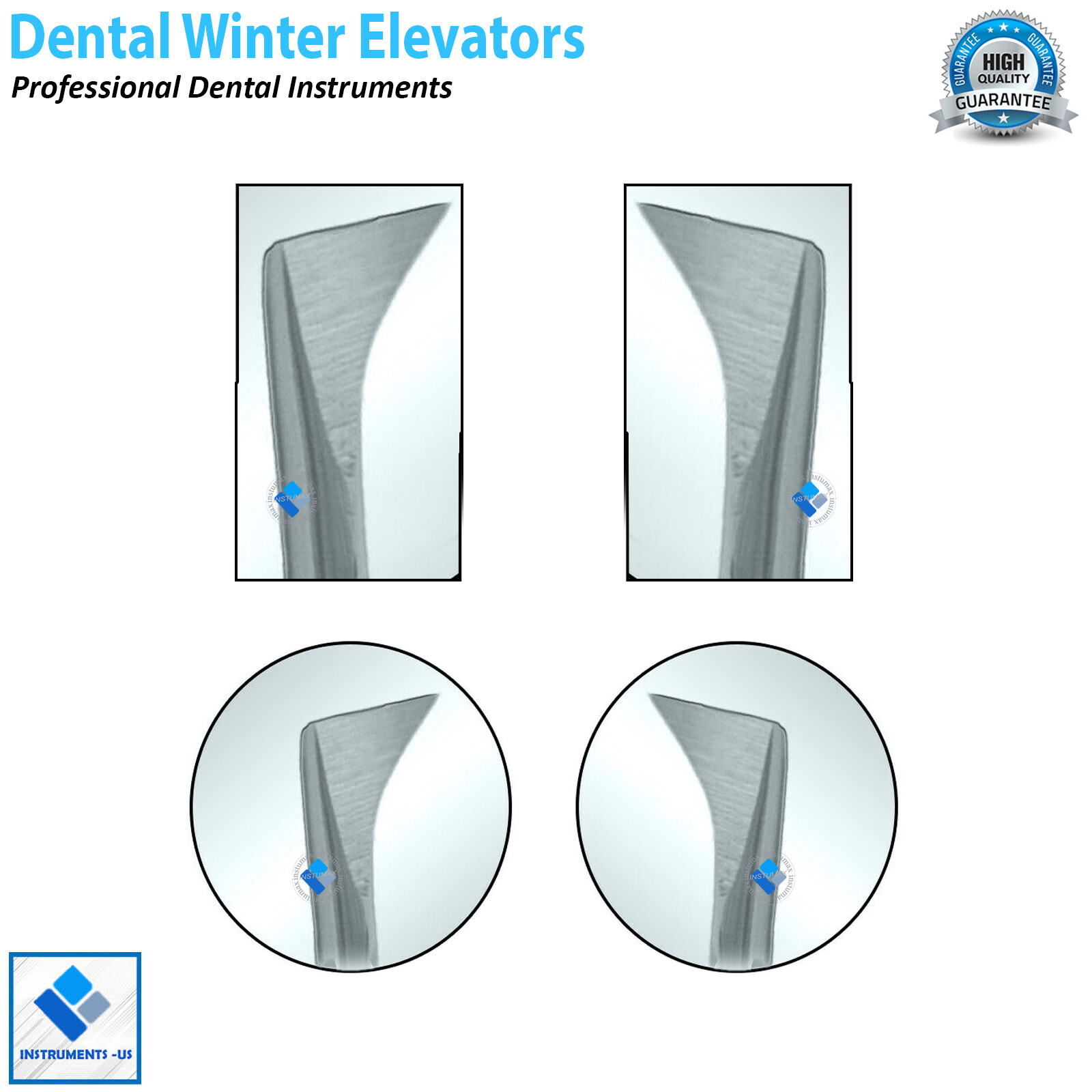 Dental Winter Root Elevators Oral Surgery Roots Tooth Extractors Left Right Set
