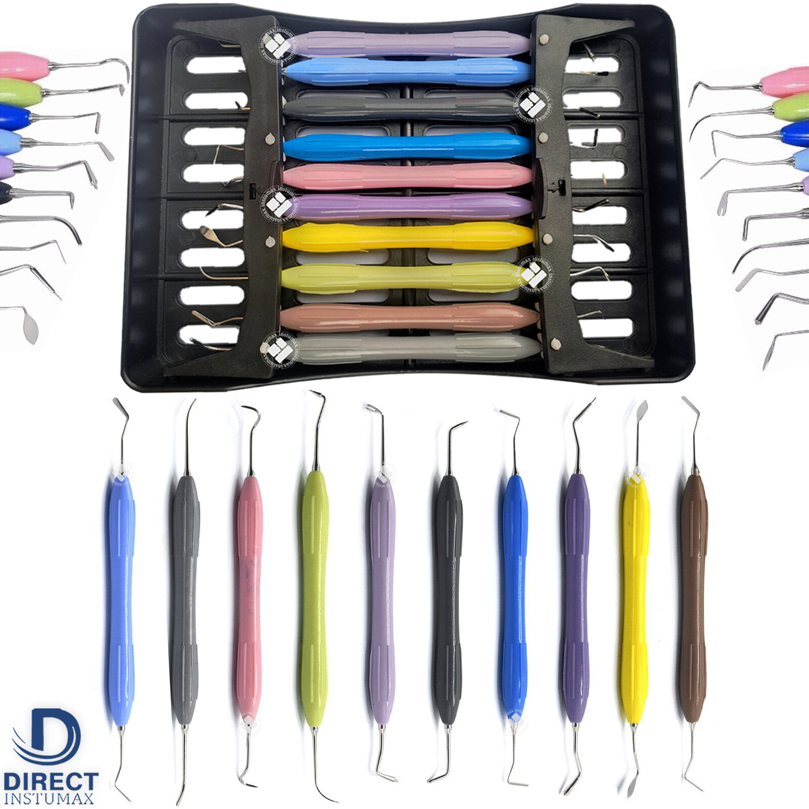 Dental Composite Filling Instruments Kit Restoration Placement Tools INSTUMAX