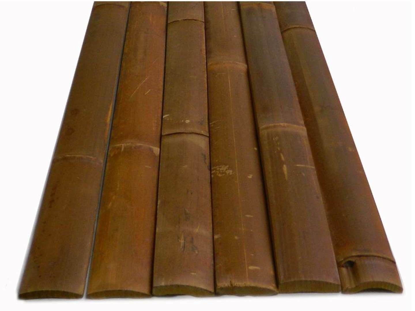 Bamboo Slats/ Half Flat Poles /Plank Fencing -Eco-Garden and Building Material