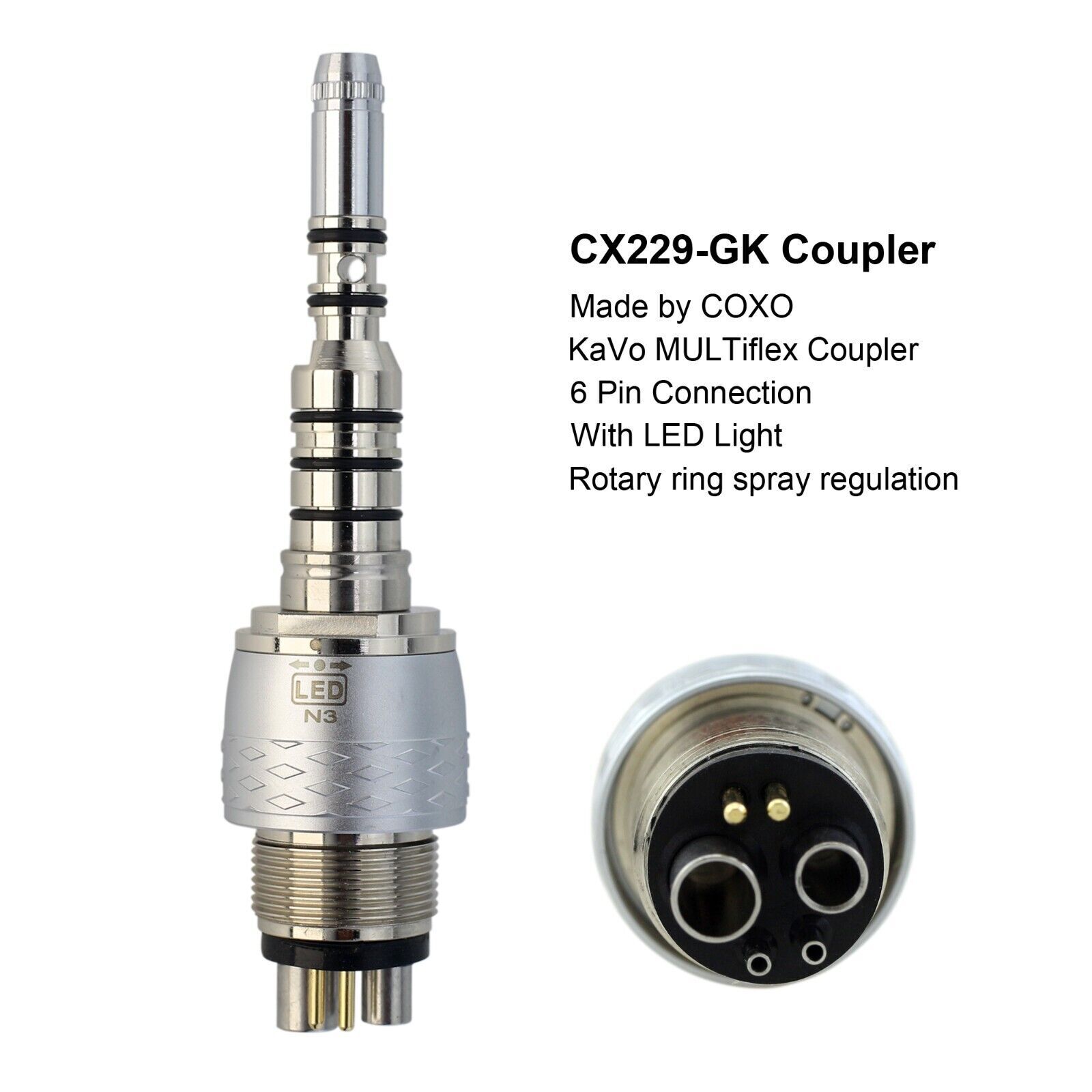 BEING Dental High Speed Handpiece Turbine Fiber Optic For KaVo Coupler 4 6 Hole