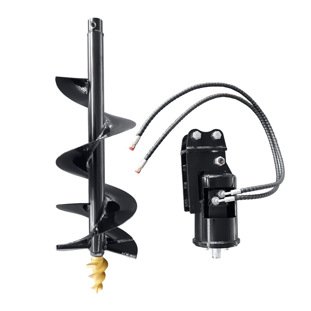 100cm Hydraulic Auger Post Hole Drill Attachment for 1-1.8 Ton Mini Excavator