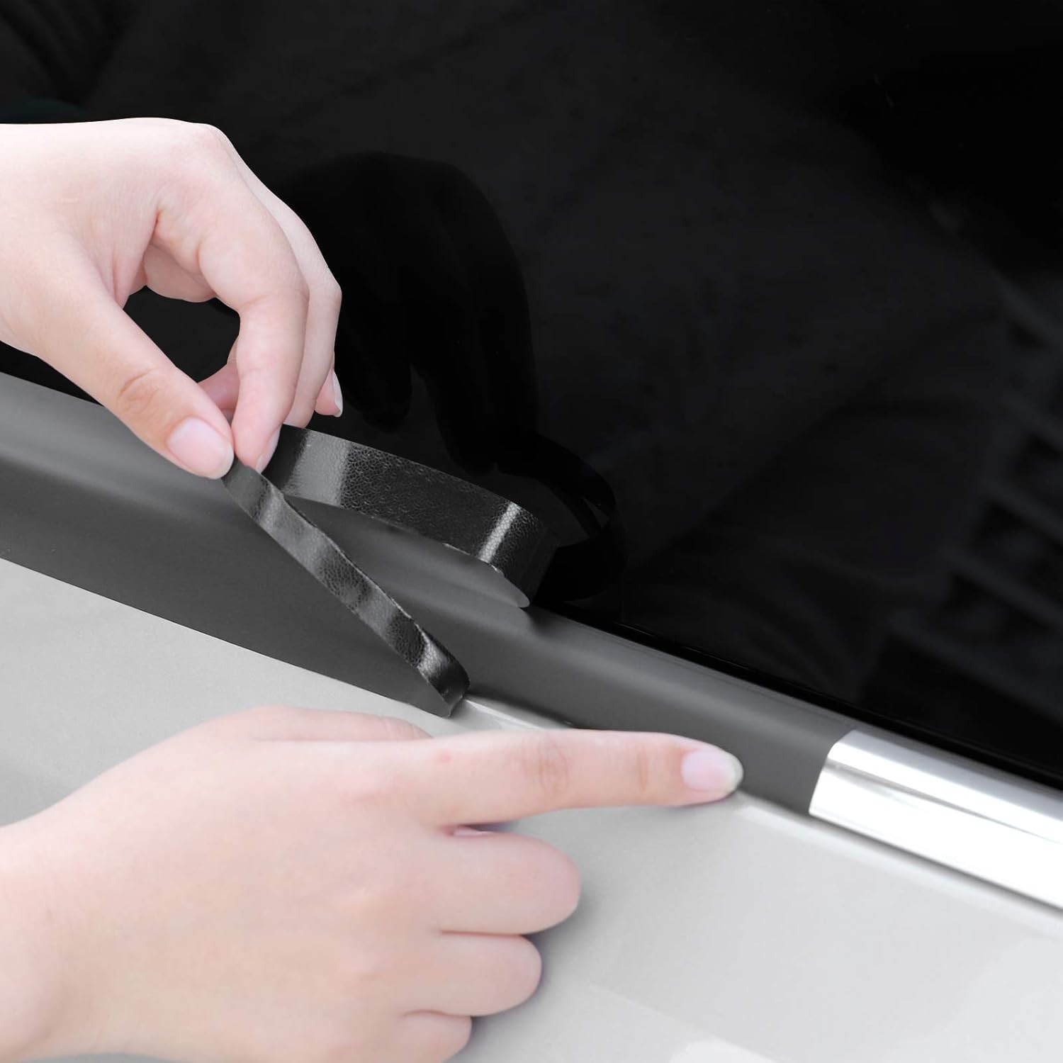Free Tool Kit Matte Vinyl Tape for Black Out Chrome Delete Window Trim Door Trim