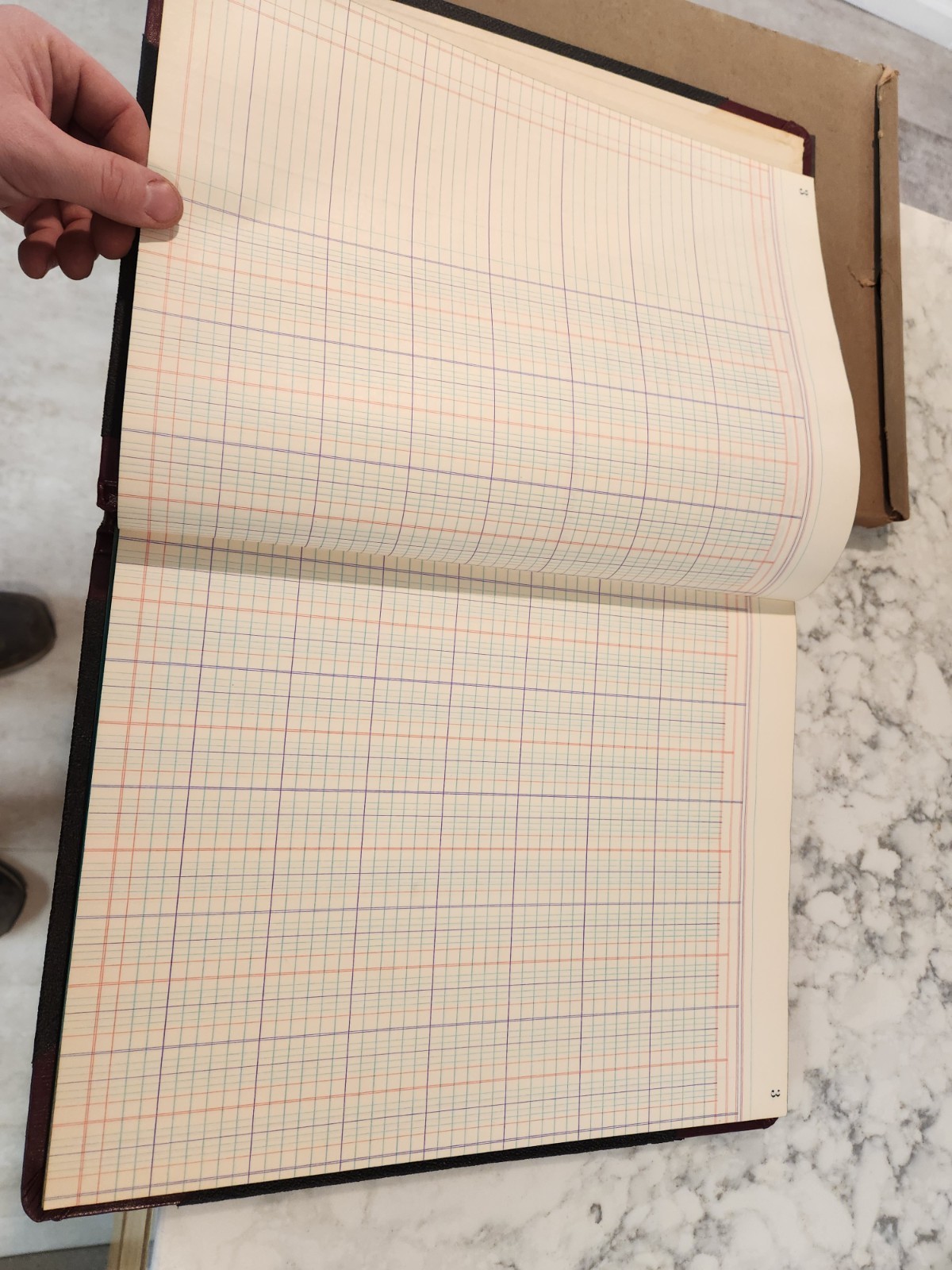 Vintage Boorum & Pease Record Rule Account Book Size 11”x14” 23-150 16-R