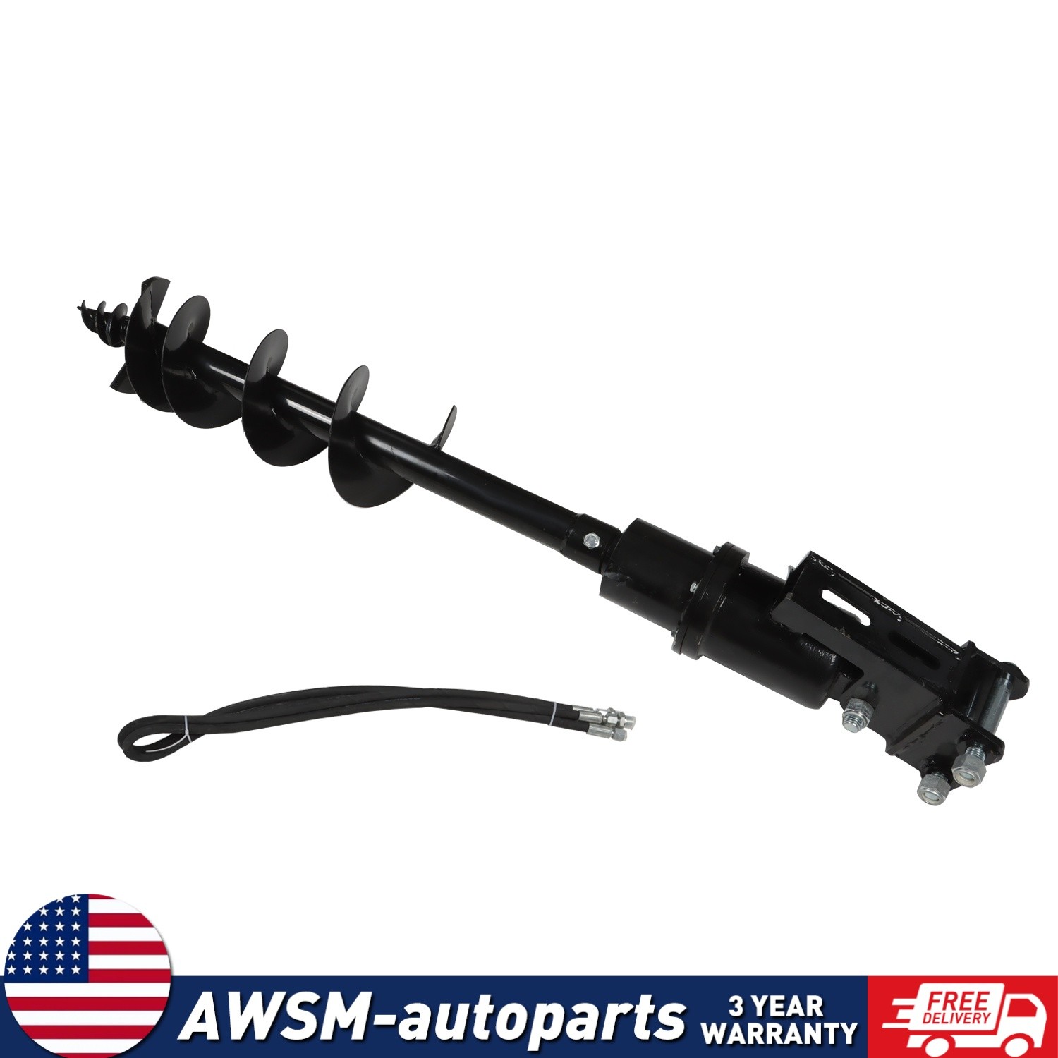 For Mini Excavator Small Digger 1Ton-1.5Ton 200mm Diameter Auger Drill Fits