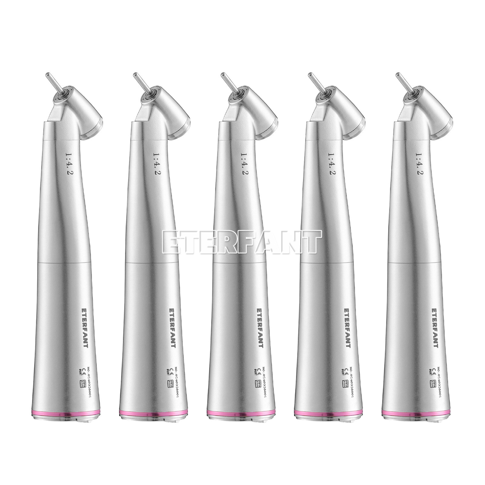 ENTERFANT Dental 1:1/1:4.2/20:1 Implant LED Fiber Optic Contra Angle Handpiece
