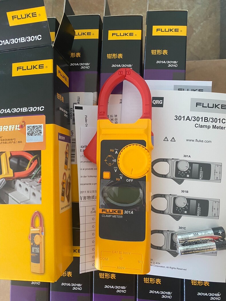 1PC New Fluke 301A / 301A+ Digital AC Clamp Meter Voltage Current Multitester
