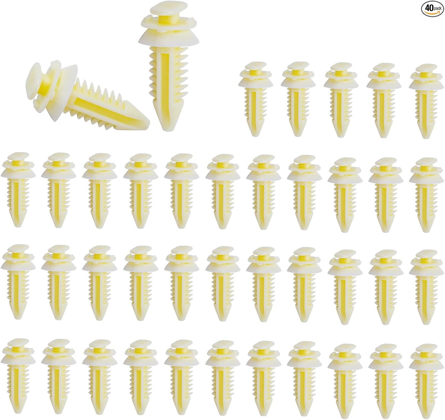 40-Piece Car Door Panel Chip Retainers, Plastic Fasteners Replac Color: 40 PCS