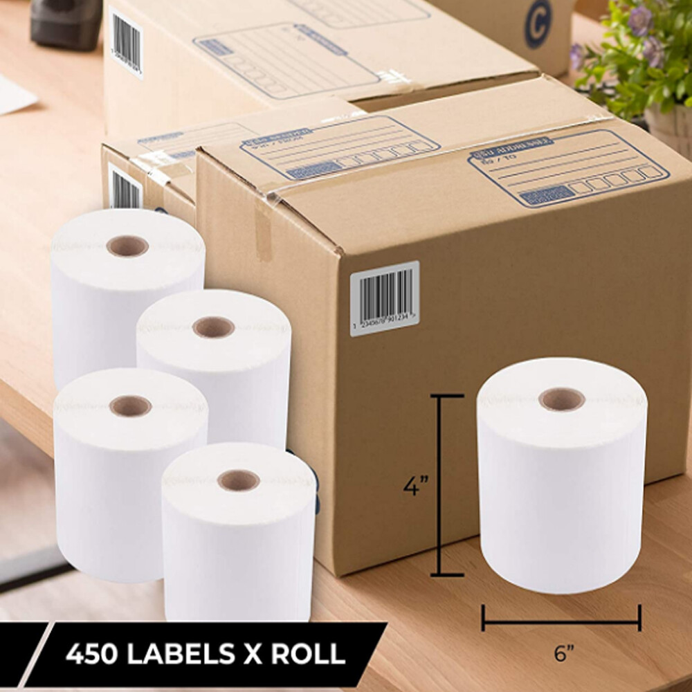 450/Roll Direct Thermal Mailing Shipping Labels 4×6″ for Zebra ZP450 Eltron 2844