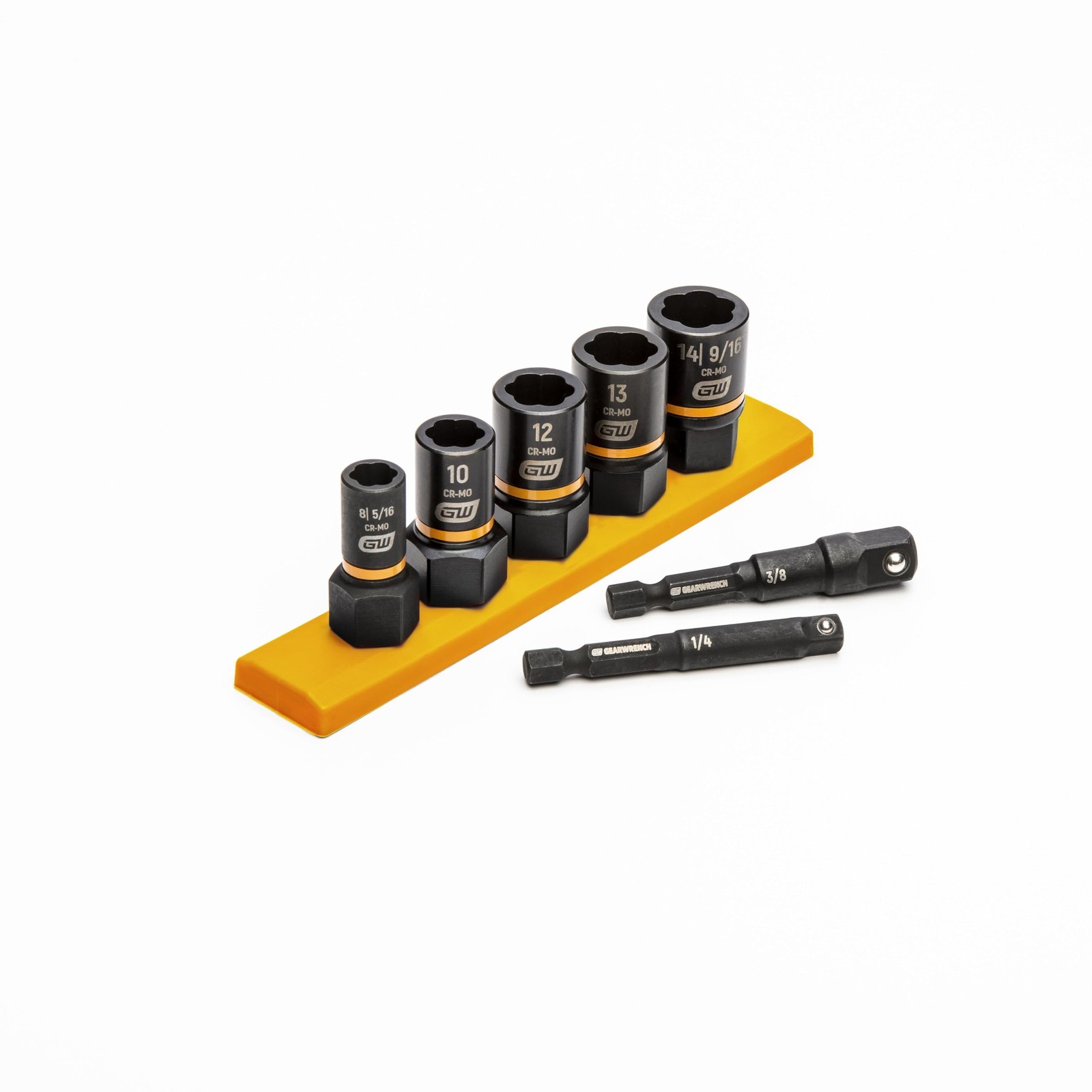 Gearwrench 7 Pc. 1/4 3/8 Drive Metric Bolt Biter Impact Extraction Socket Set –