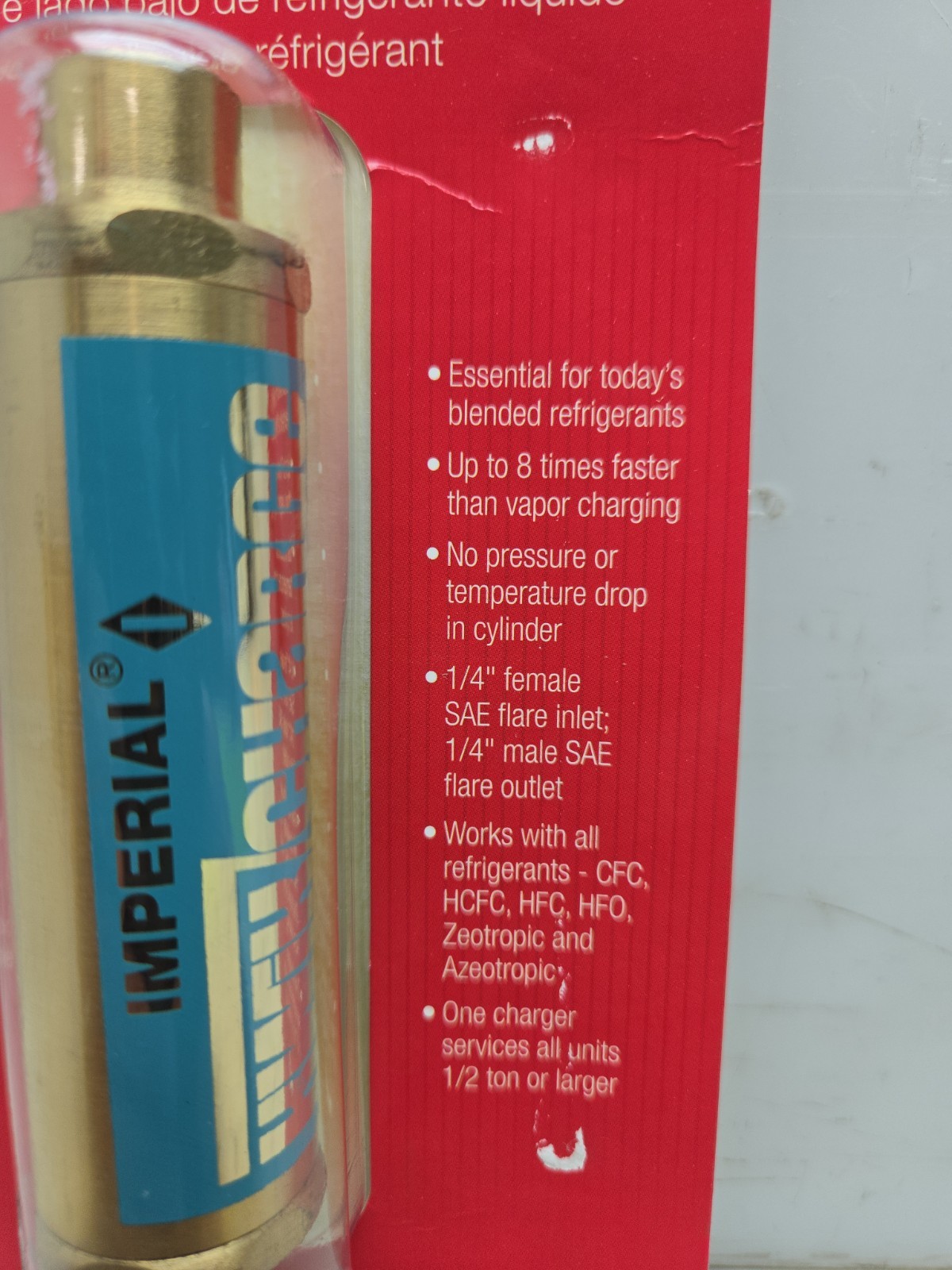 Imperial 535-C Kwik Charge Liquid Low Side Charger 1/4″ M/F Sae 3KU66 New