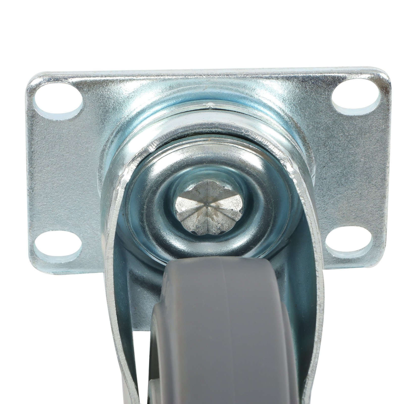 4 Pcs 4 Inch Heavy Duty Swivel Caster Wheels 1200Lbs Two Straight, Two Inclined