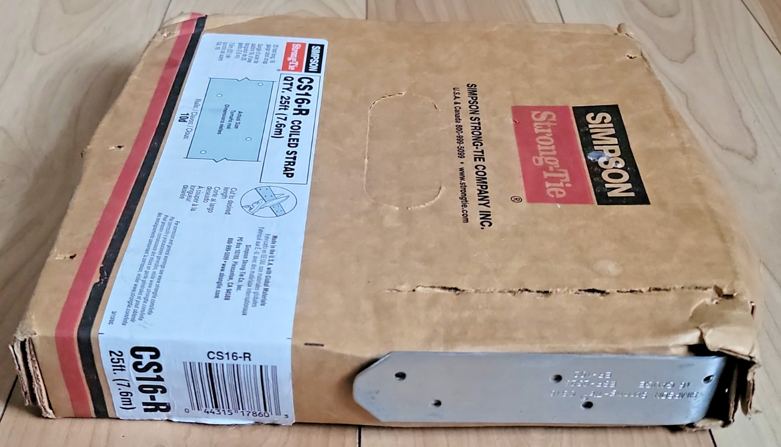 Simpson Strong-Tie CS16-R Coiled Strap 25ft. (7.6m) 16 Gauge – NEW READ