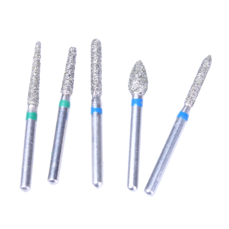 Dental Diamond Burs Kit Friction Grip FG for Crown&Bridge Preparation Anterior