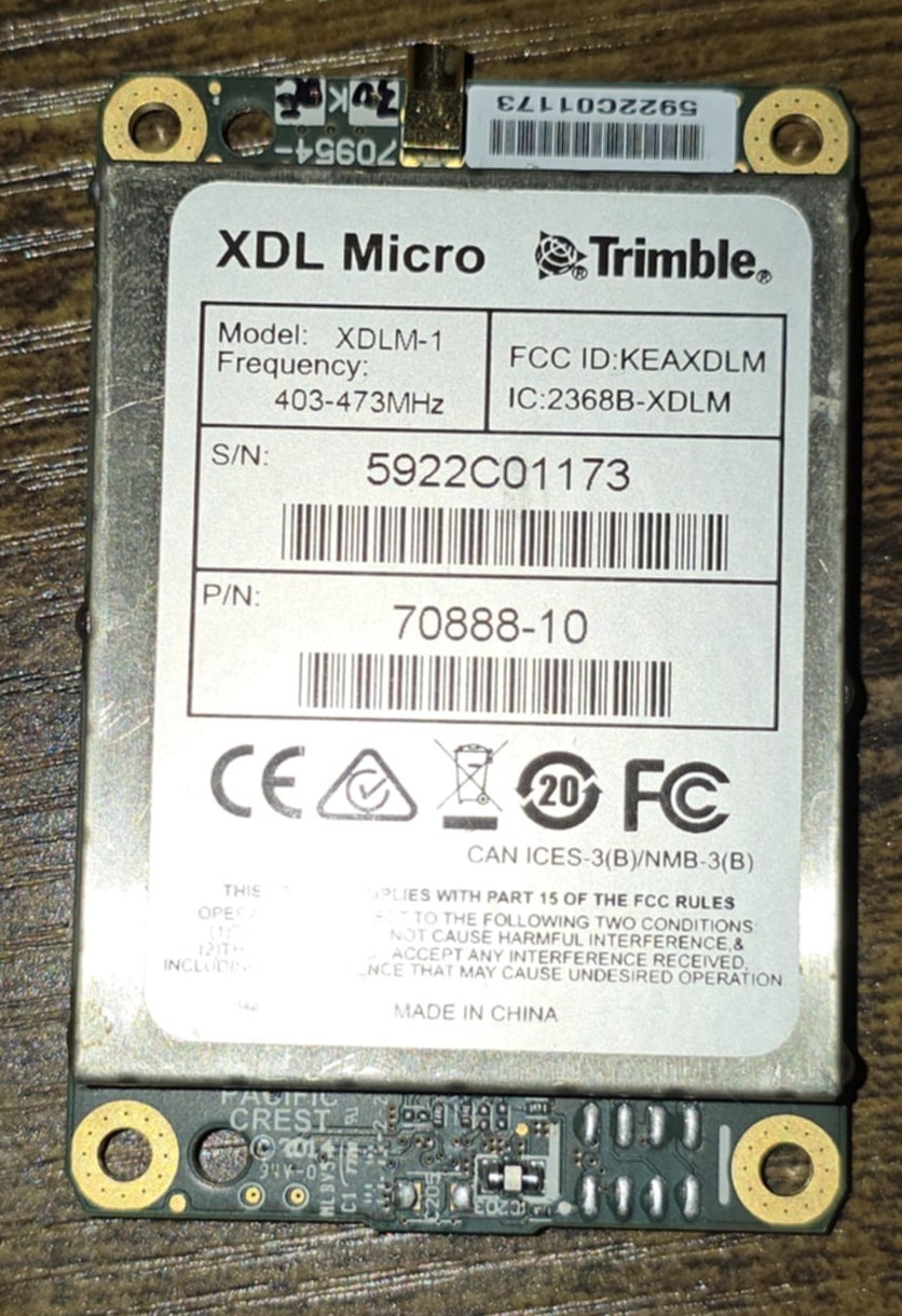 Trimble XDL Micro XDLM-1 Internal Radio SP80