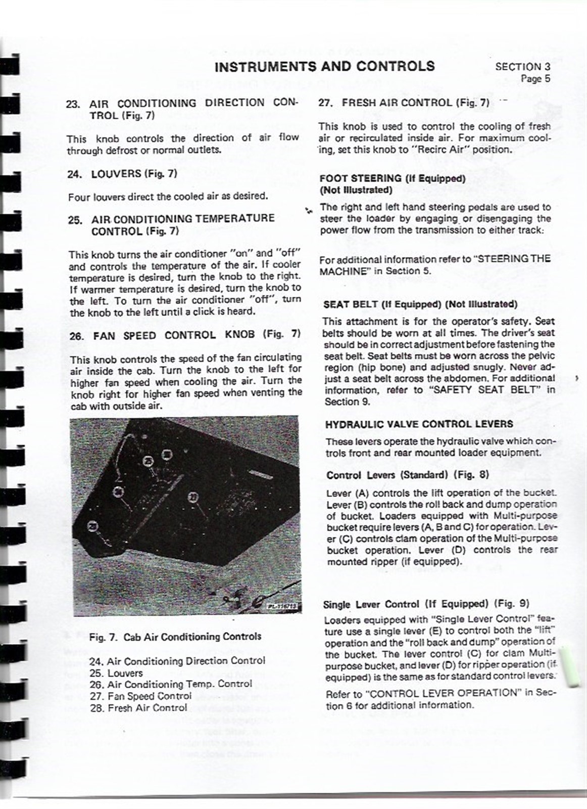 IH International 175C Crawler Owners Operators Manual Track Loader