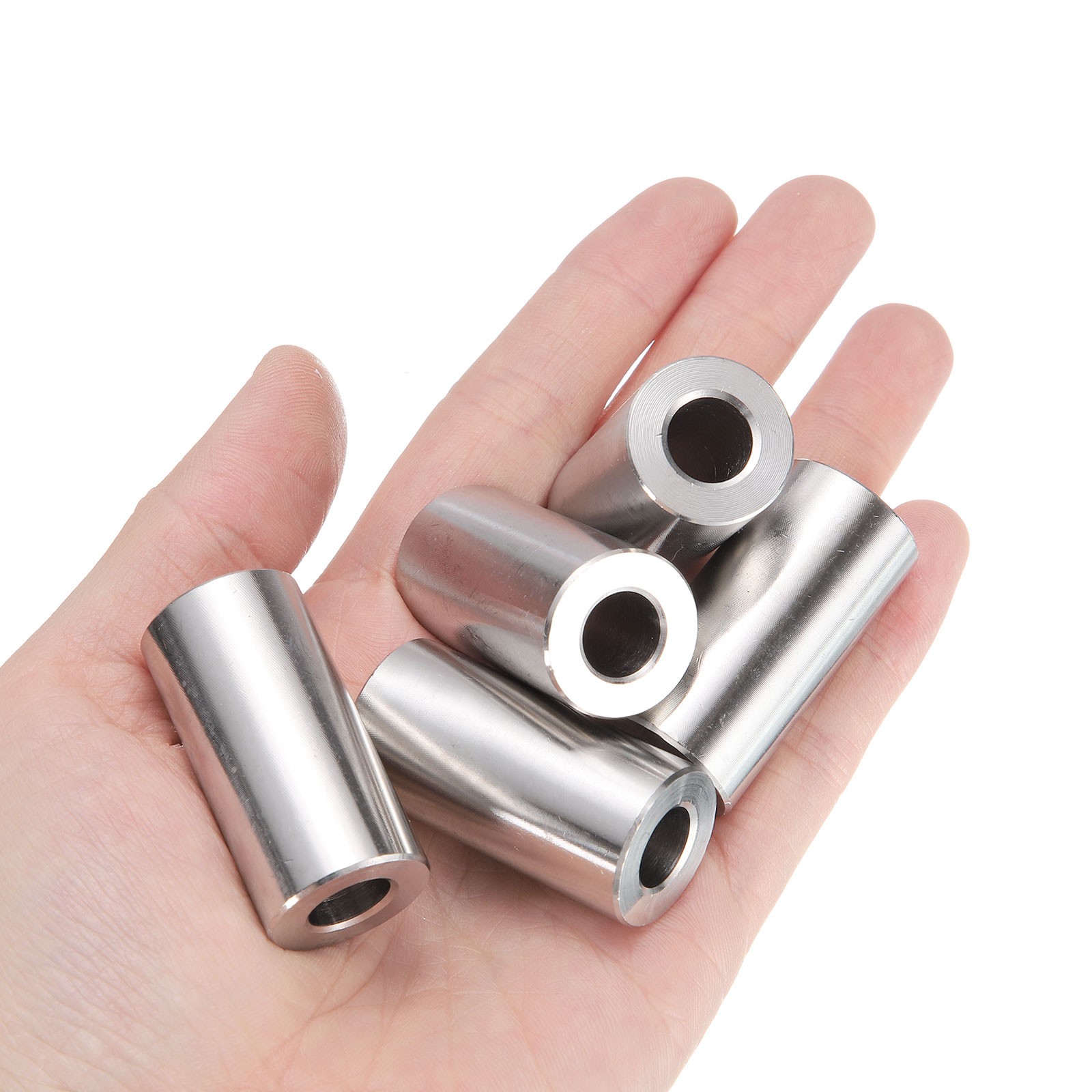 5pcs Stainless Steel Spacer 3/8″ Bore x 3/4″ OD x 1-1/2″ Length