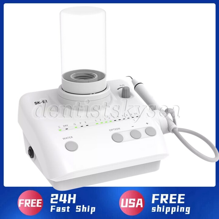 Portable Dental Ultrasonic Scaler W/ 2*Reservoir Handpiece For Cavitron EMS US