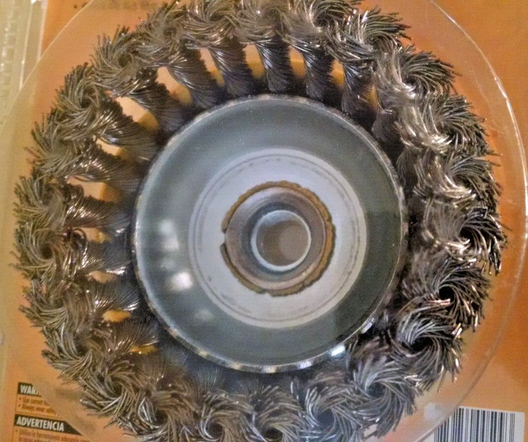 TWISTED WIRE CUP BRUSH 4 INCH NEW OLYMPIA TOOLS 400-509-0796 0.5 MM RPM 8500.