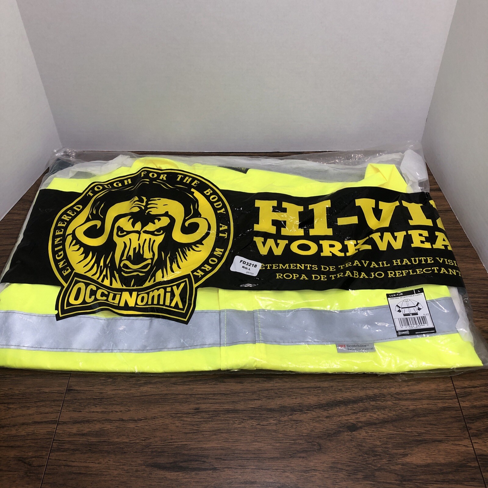 OccuNomix Type R Class 3 High-Vis Breathable Rain Jacket – LUX-TJR Size Large