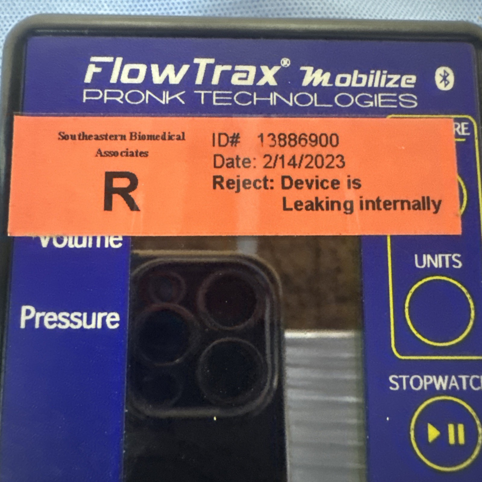 Pronk Technologies FlowTrax Mobilize FT-2-M, Analyzer. Untested