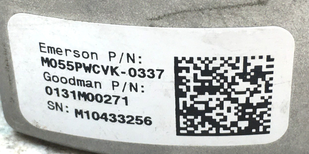 Goodman M055PWCVK-0337 Programmable ECM Module ONLY 0131M00271 CWLE used #W388