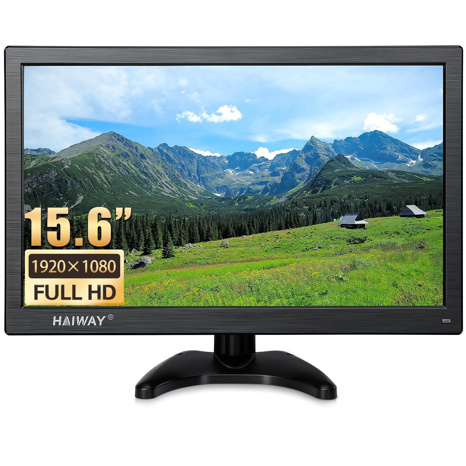 15.6 inch Small Computer Monitor, High Resolution 1920x1080P Small hdmi Monit…