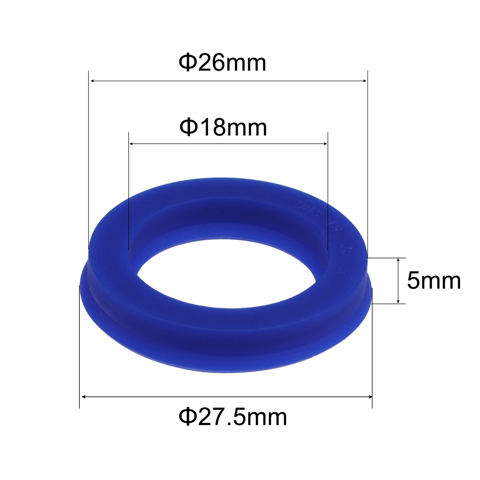 5 x UHS Radial Shaft Seal 18mm ID x 26mm OD x 5mm Width PU Oil Seal Blue