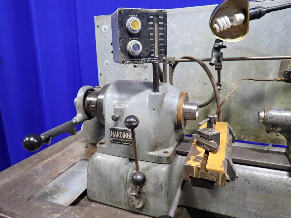HARDINGE DV59 TURRET LATHE W/ TOOLING 9″ X 23″ 03260490004