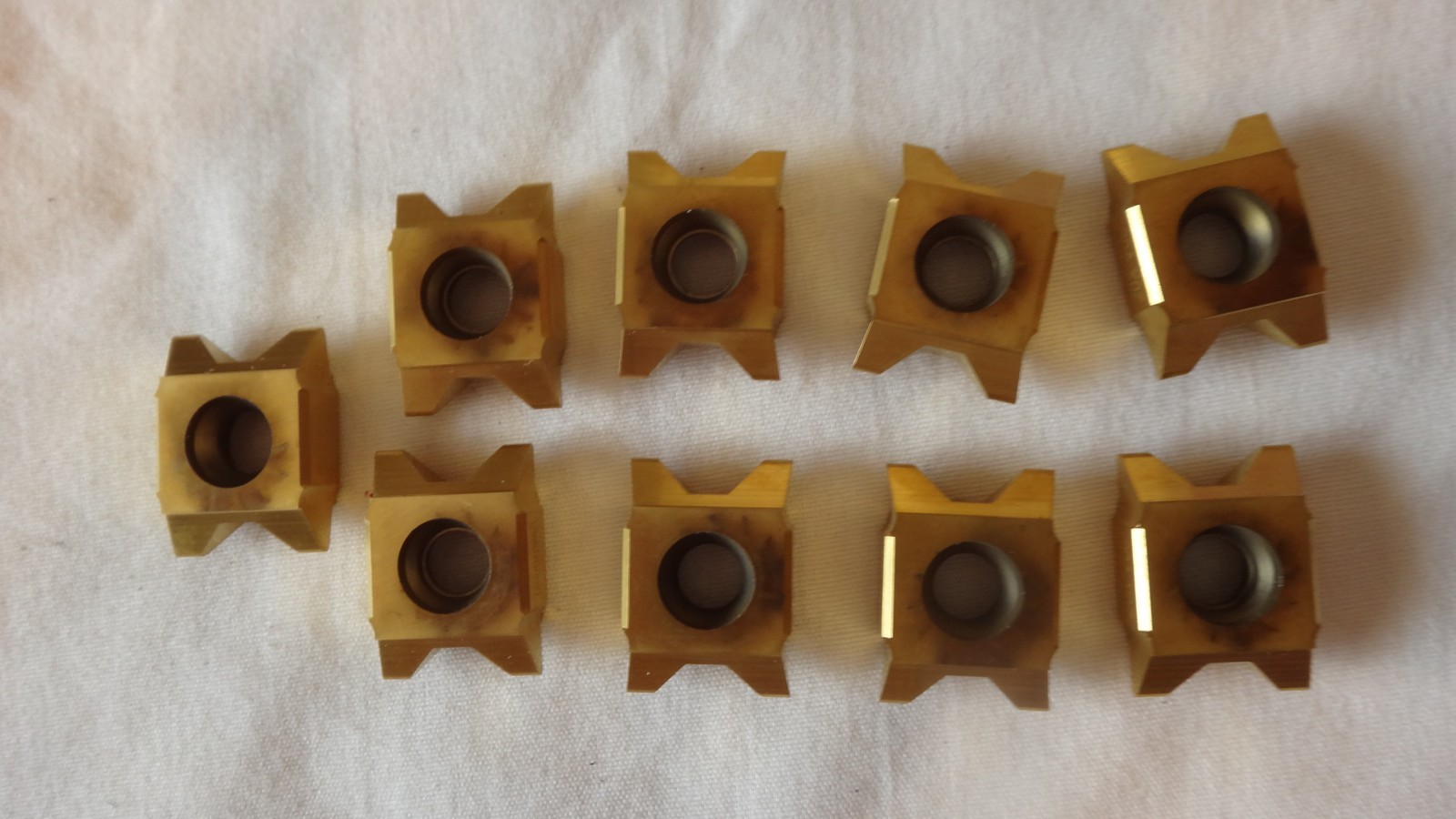 Scandinavian Tool 20X V60 K20C Quad Thread Carbide Threading Inserts. 9 Pcs