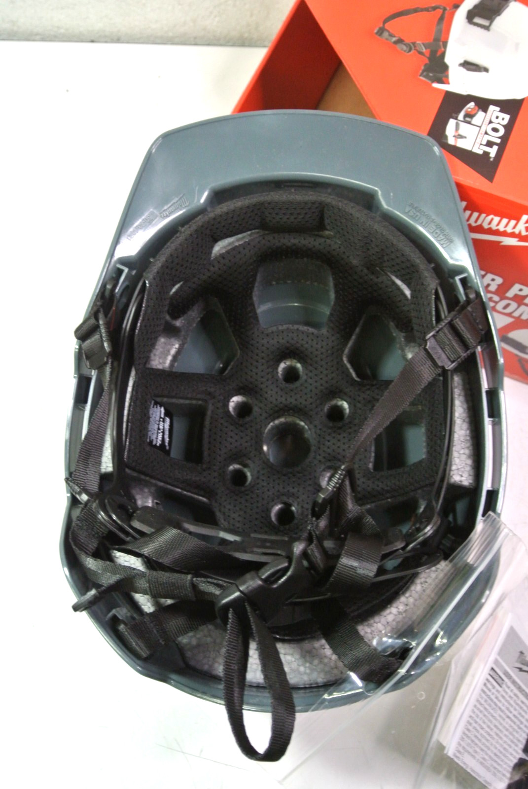 For Milwaukee 48-73-1337 Gray BOLT Front Brim Helmet – Type 2, Class E