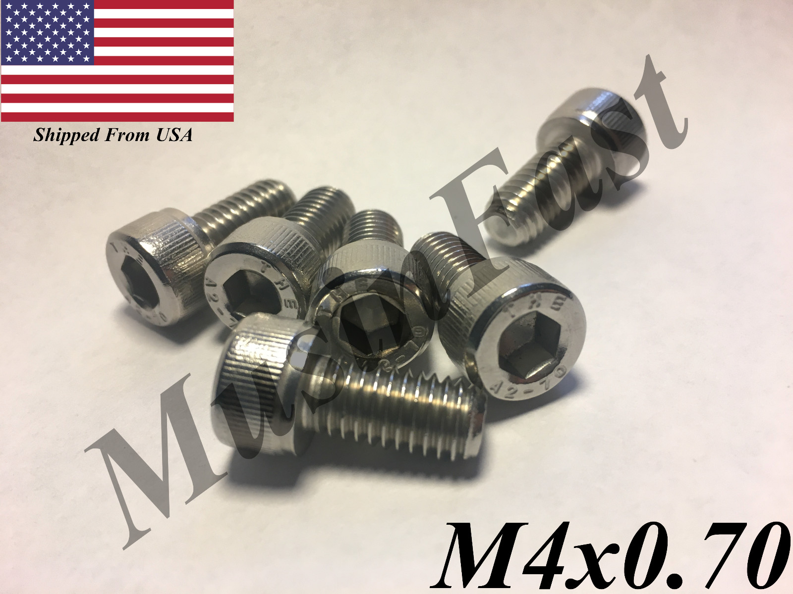 M4x0.7 Socket Head Cap Screw 8mm-40mm Stainless Steel 18-8 A2 ISO: 4762 DIN:912