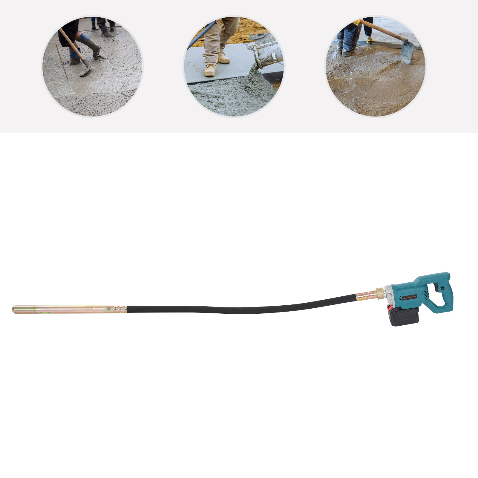 ZPN35-D Concrete Vibrating Tool Cement Vibrating Tool 2000r/min 21V W/ Battery