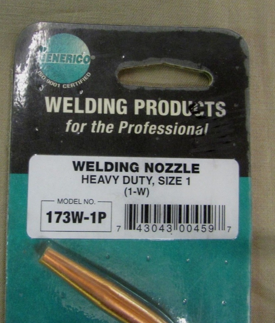 Generico Genstar Heavy Duty Welding Nozzle 173W-1P Size 1 1-W