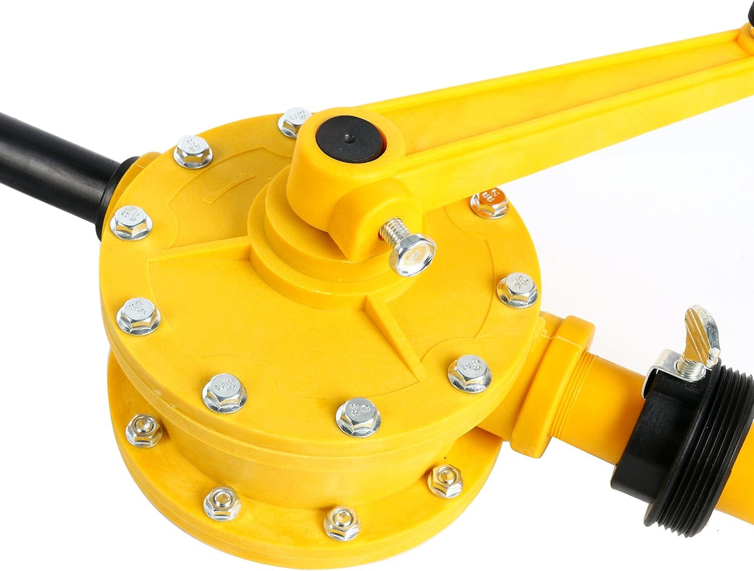 Rotary Barrel Pump Manual Pump Oil Fuel Transfer Pump for 5 to 55 Gallon Barrels