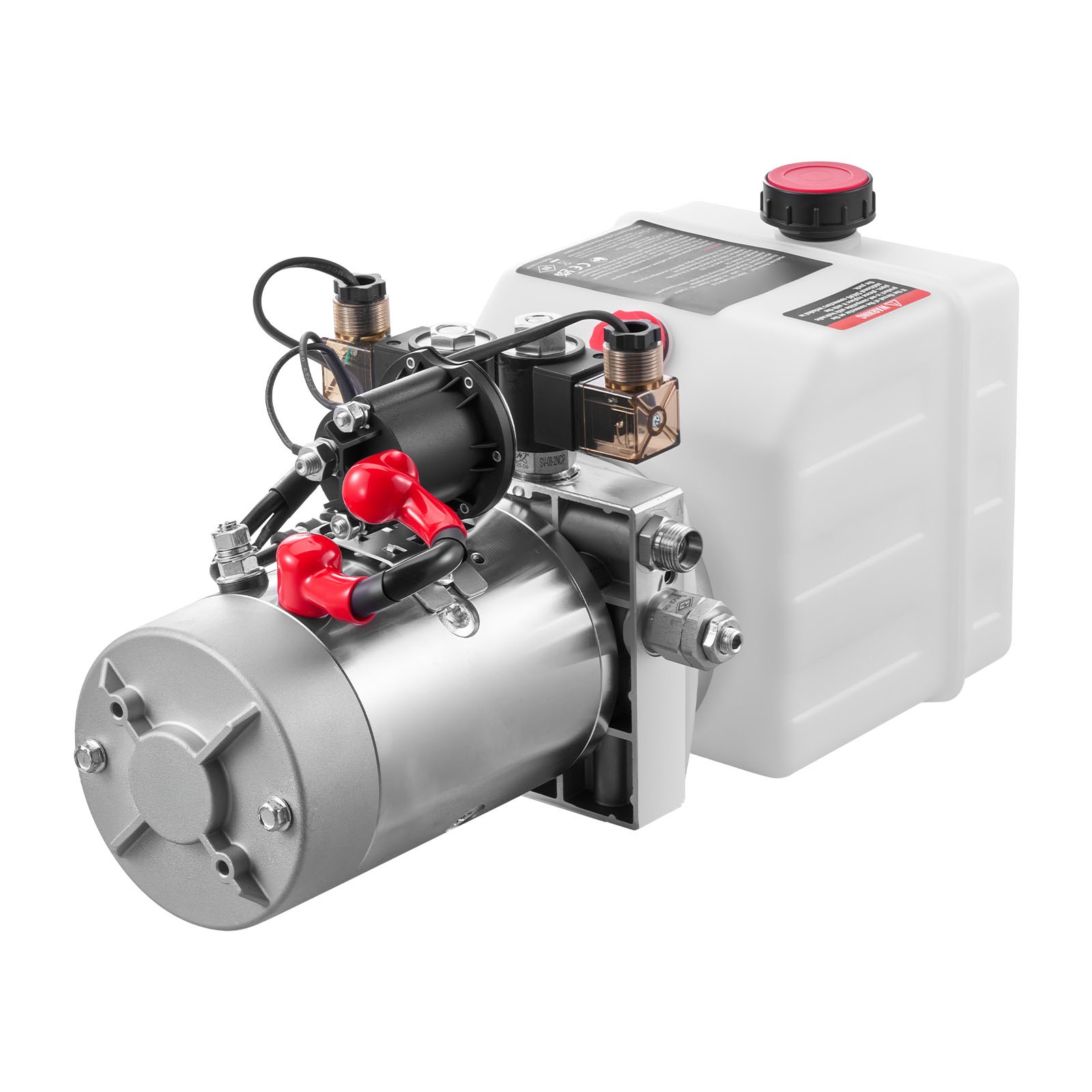 Uimoso 4 Quart Double Acting Hydraulic Pump Dump Trailer Pack DC 12V Power Unit