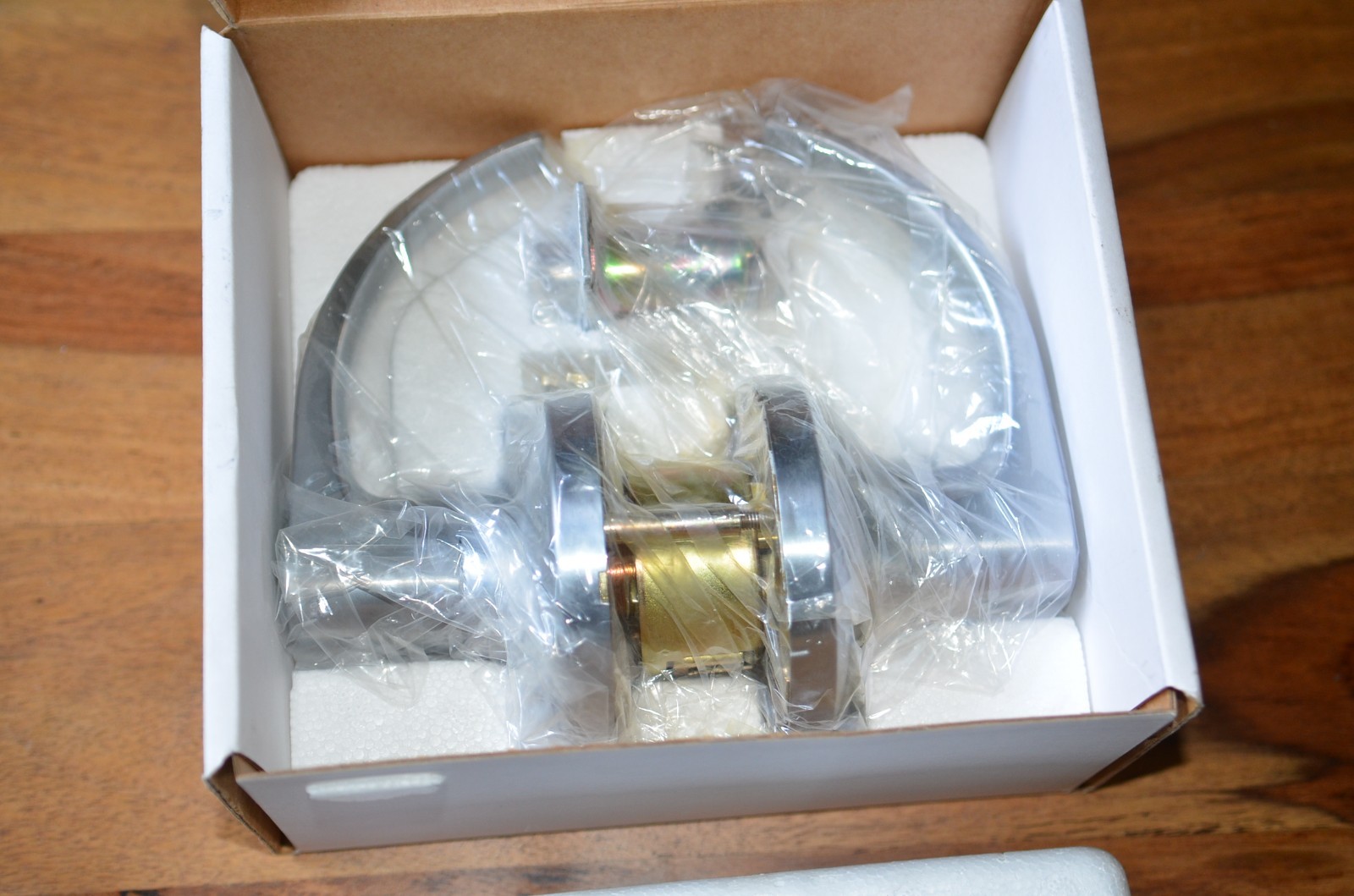 HAGER 3410 2-3/4″ US26D ARC ASA Passage Lever with Key, in original box