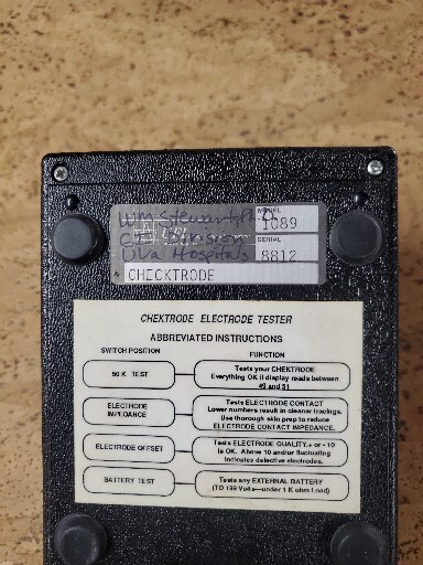 1089 MKII Checktrode Impedance Meter UFI NO LEADS UNTESTED
