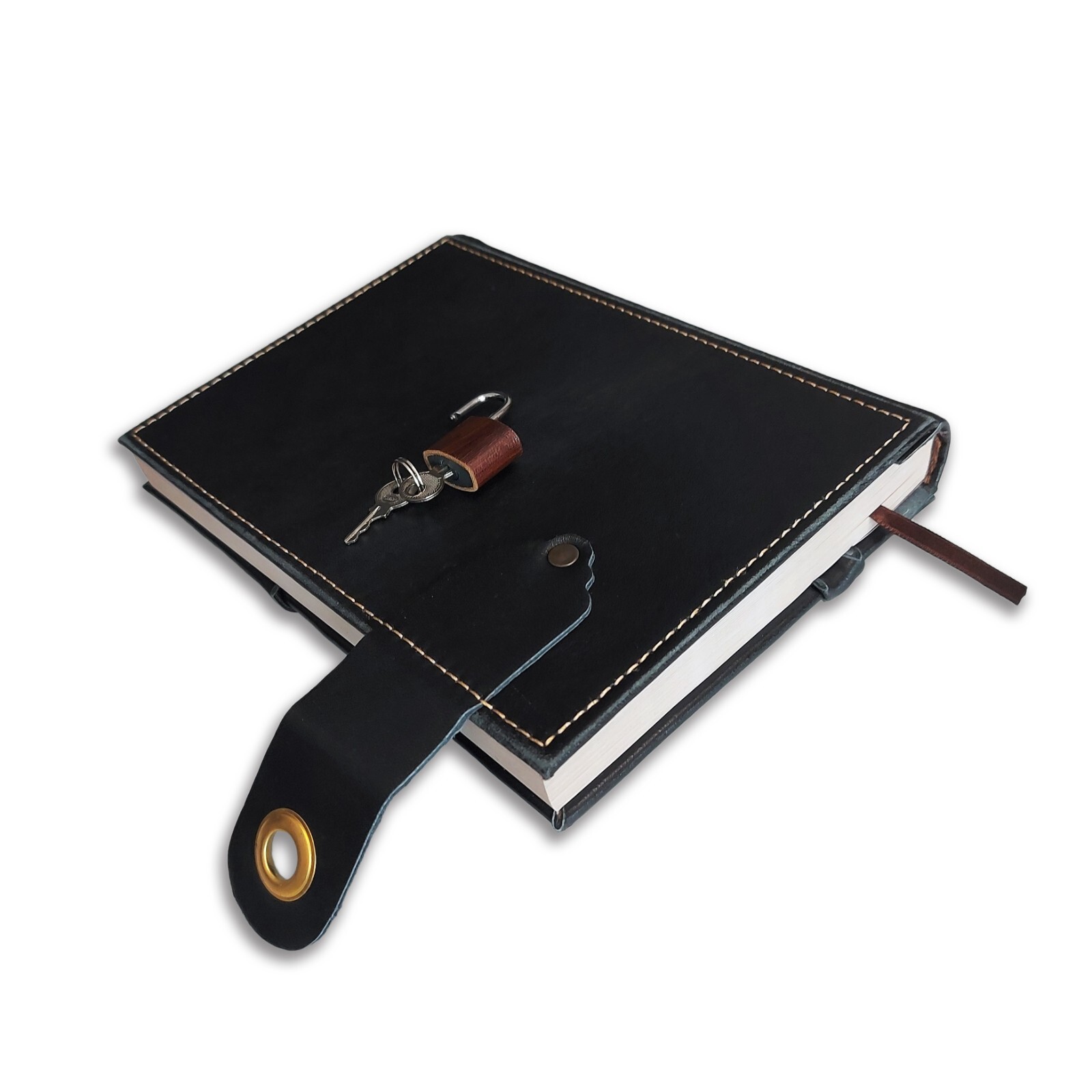 Fairy Butterfly Leather Notebook Diary, Handmade Diary Journal With Lock.