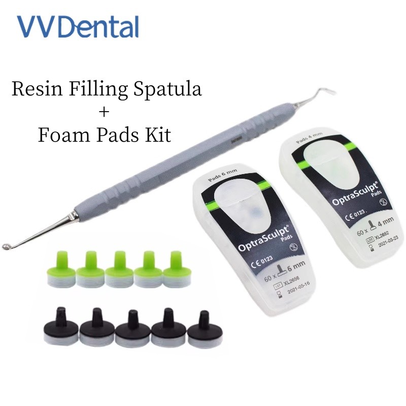 Dental Foam Pads Kit Veneer Composite Resin Filling Spatula Handle Optrasculpt