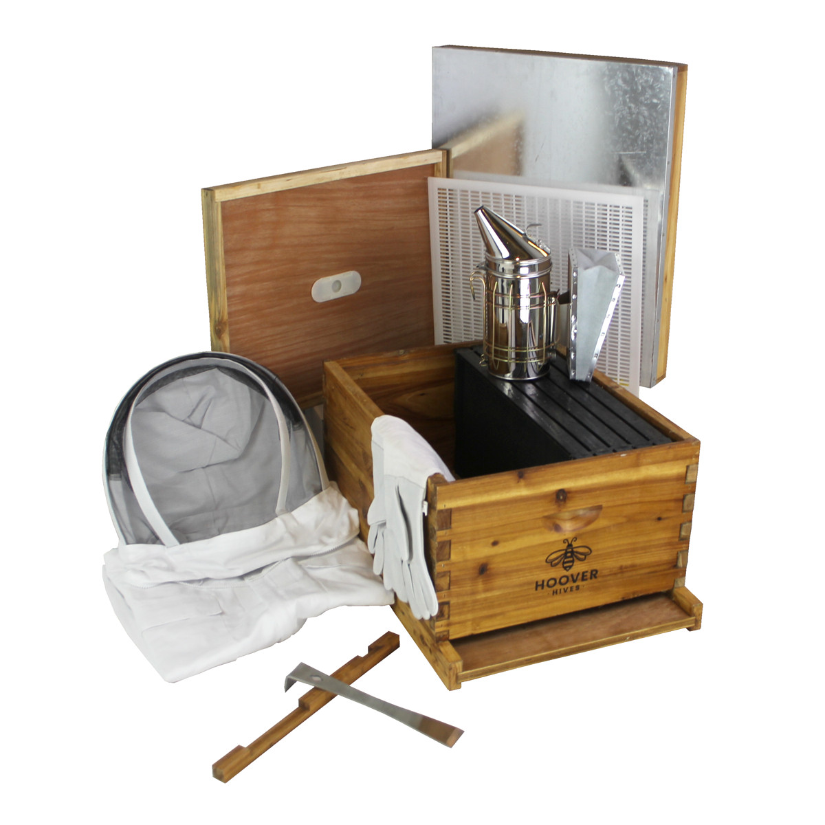 Wax-Coated 10 Frame Beehive – Starter Kit