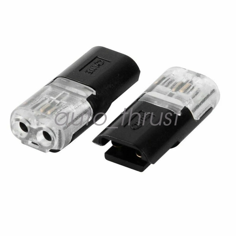 50 pcs Double-Wire Plug-in Connector, Cable Clamp Locking Buckle, AWG 18-22*