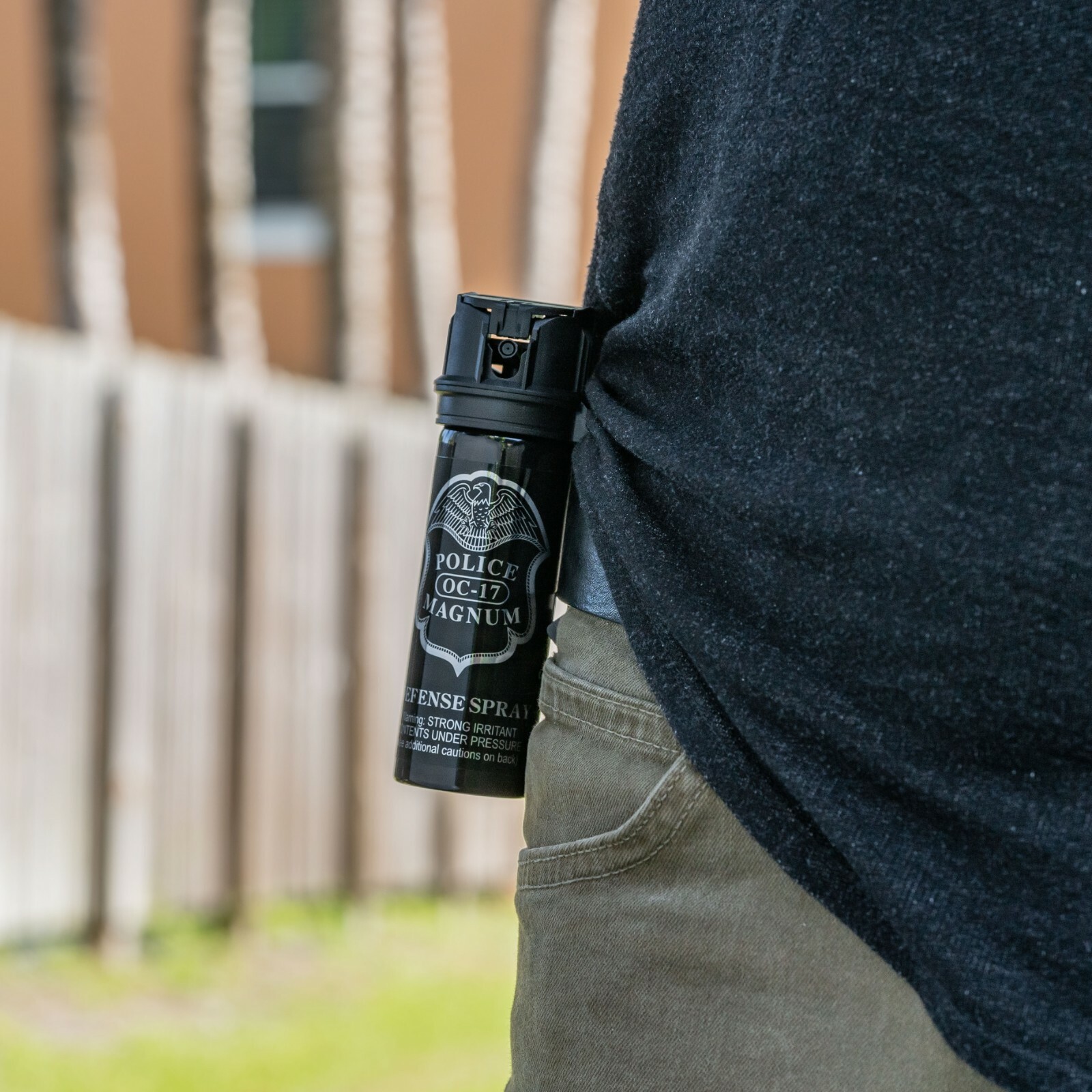 4 POLICE MAGNUM Pepper Spray Self Defense 3oz Flip Top Stream Belt Clip Security
