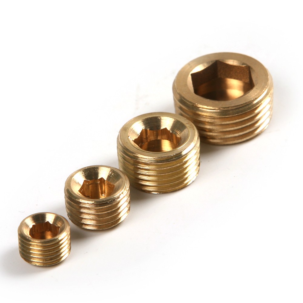 20PCS Pipe Plug 1/8″ 1/4″ 3/8″ 1/2″ Male Thread Hex Internal Head Socket Fitting