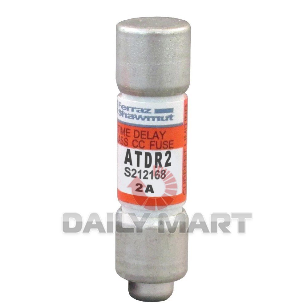 10PCS/New in Box FERRAZ SHAWMUT ATDR2 Fuse 2A 600VAC