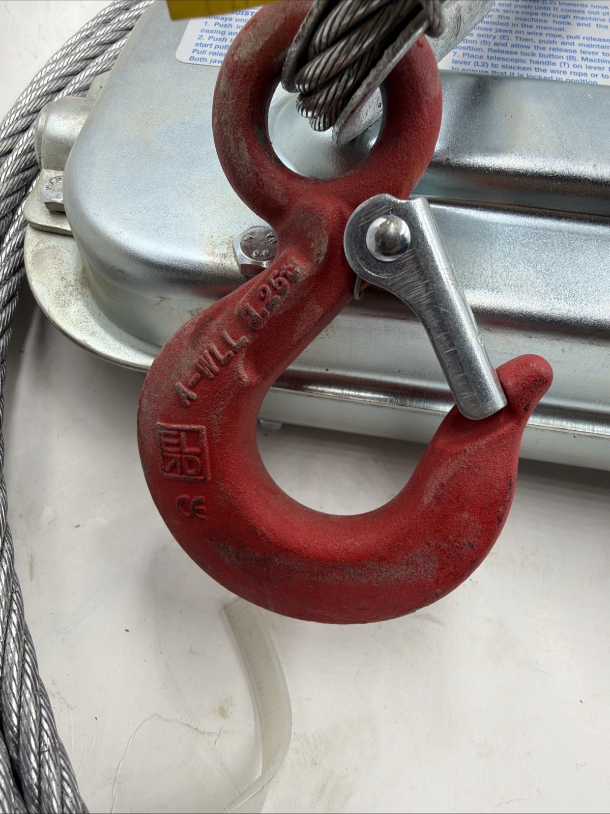 Tractel 849202430K Griphoist Manual Wire Rope Hoist 1 Ton 2, 000 Lb see details