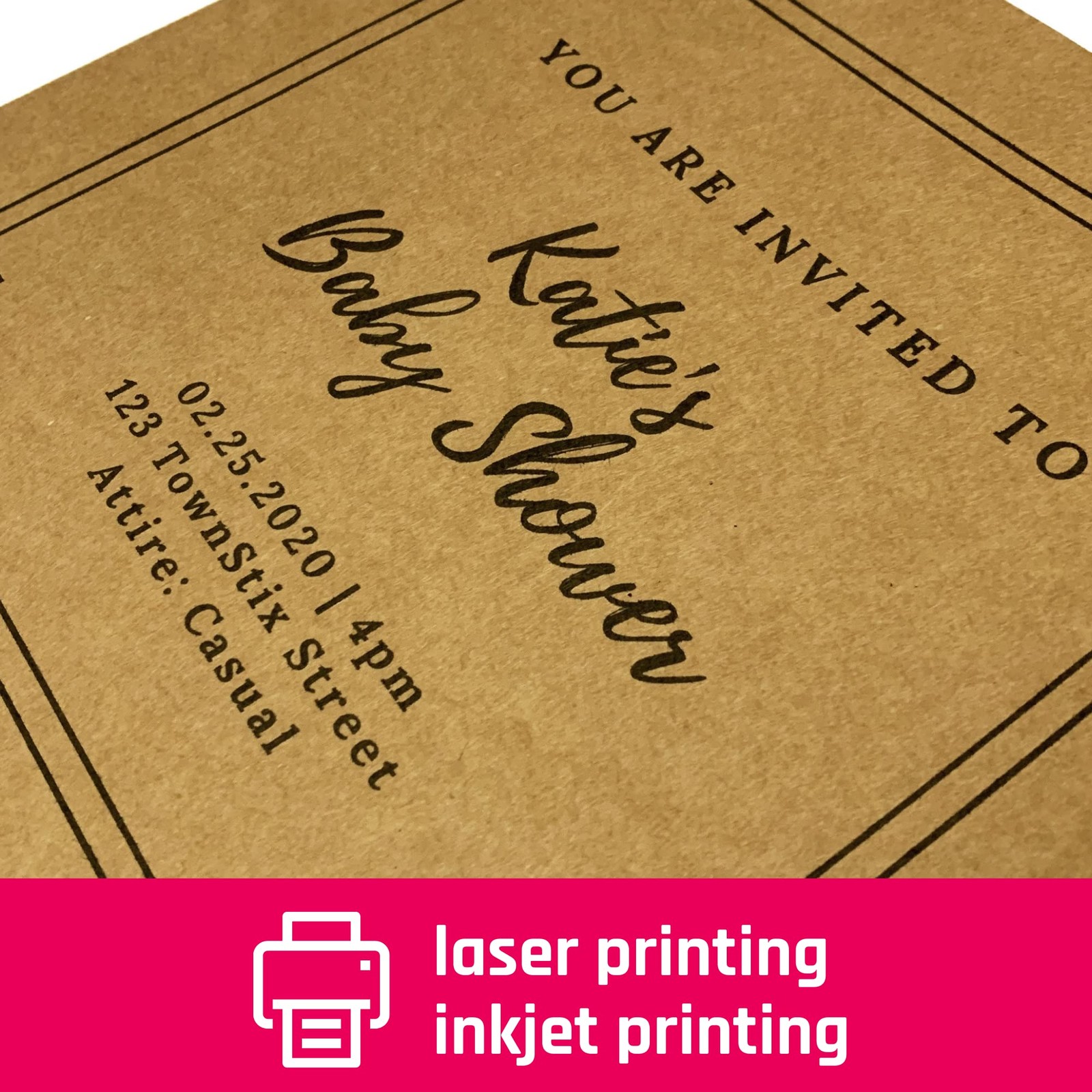 50 Sheets A3 200g Kraft Paper, Cardboard Paper Clayboard Brown Cardboard