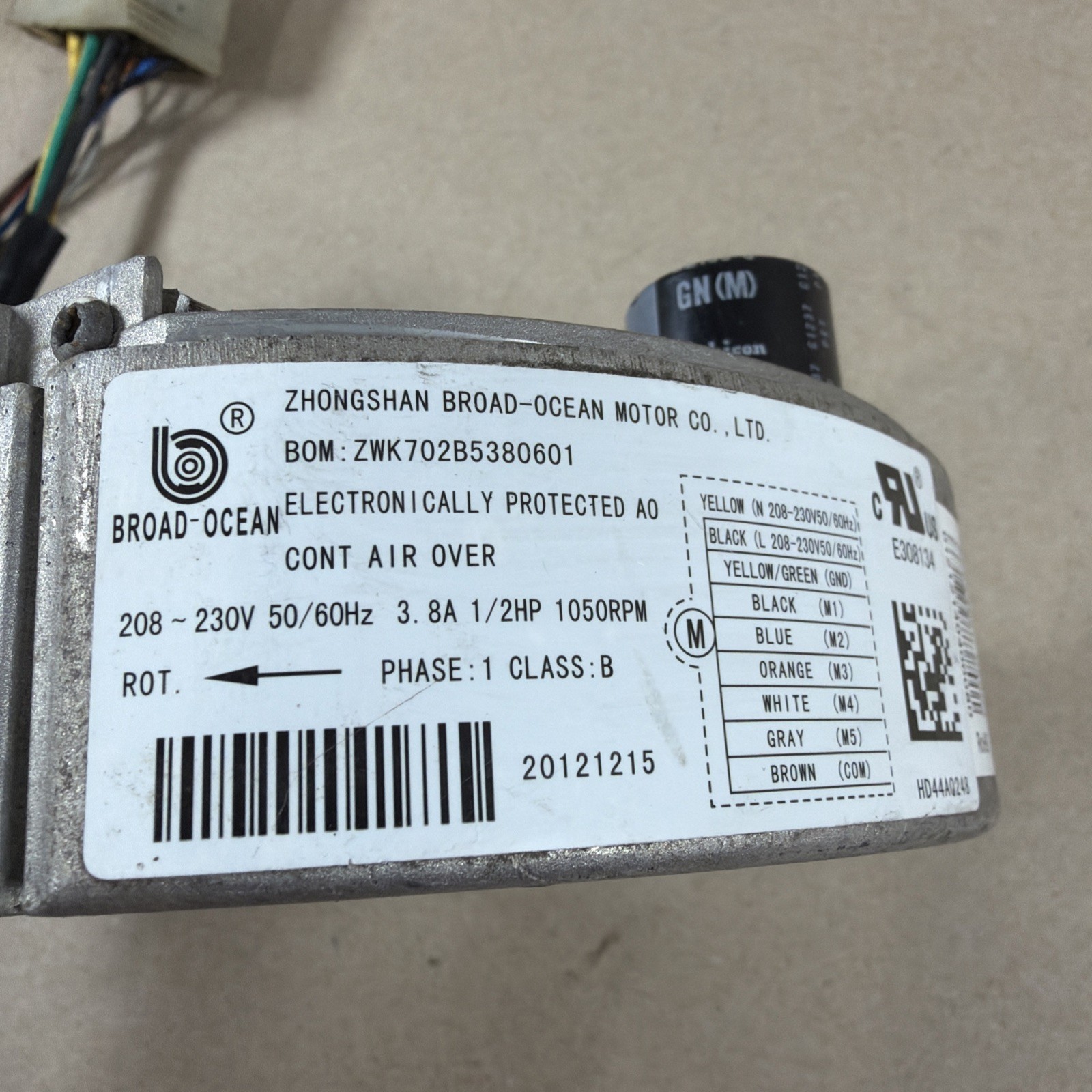 TESTED🔥 BROAD-OCEAN ZWK702B5380601 ECM Module 1185154 KMSAH013C02 230V